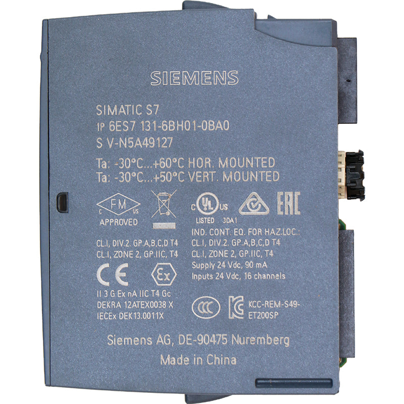 %Siemens 6ES7 131-6BH01-0BA0デジタル入力モジュール Siemens 6ES7131-6BH01-0BA0 SIMATIC ET 200SP Digital Input Module
