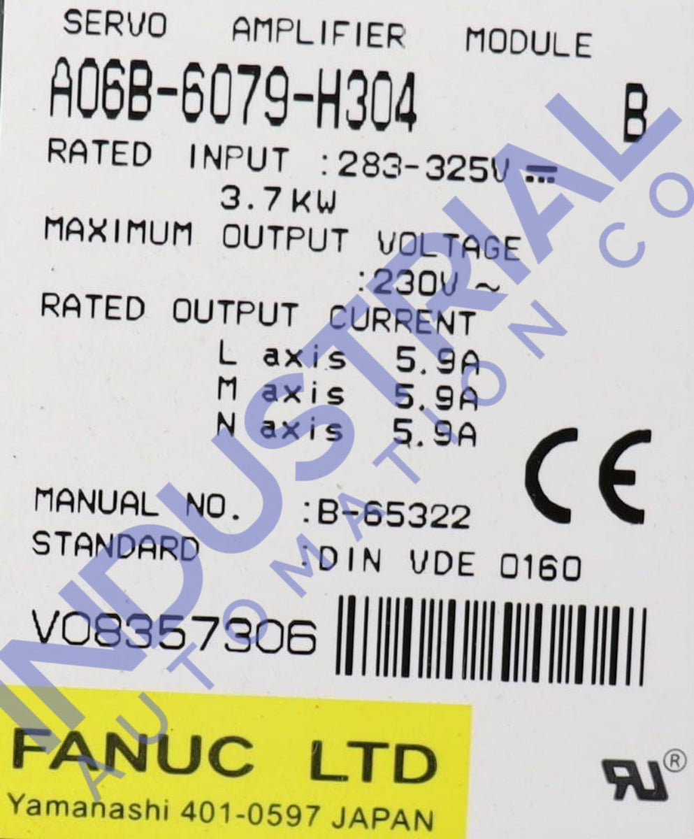 FANUC A06B-6079-H304 Servo Amplifier Module FANUC A06B-6079-H304 Servo Amplifier Module