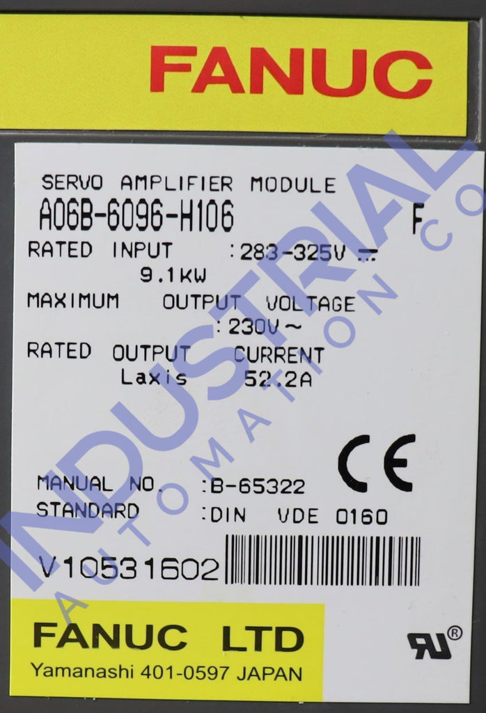 Fanuc A60B-6096-H106