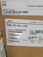 Load image into Gallery viewer, Abb Ach580-Vcr-023A-4 + F267 Adjustable Frequency Ac Drive