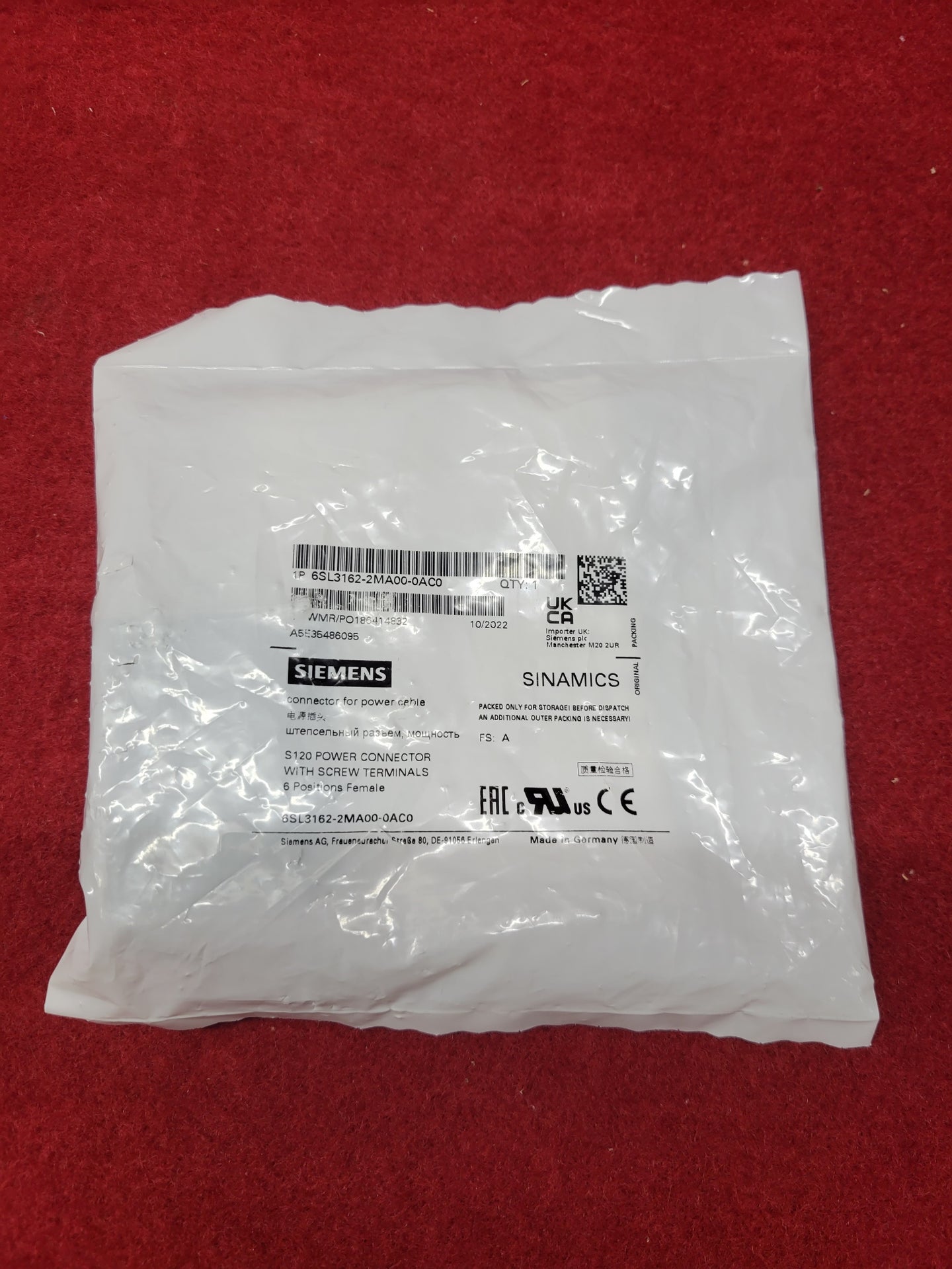 Siemens 6SL3162-2MA00-0AC0