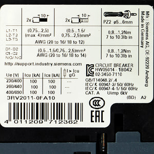 Siemens 3RV2011-0FA10