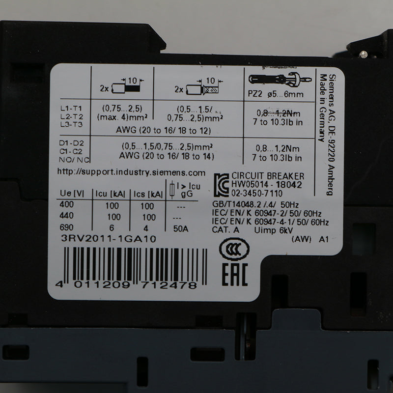 Siemens 3RV2011-1GA10