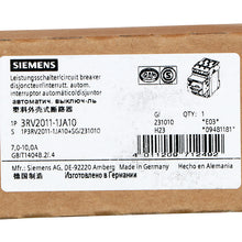 Load image into Gallery viewer, Siemens 3RV2011-1JA10