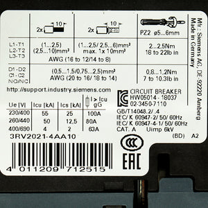 Siemens 3RV2021-4AA10