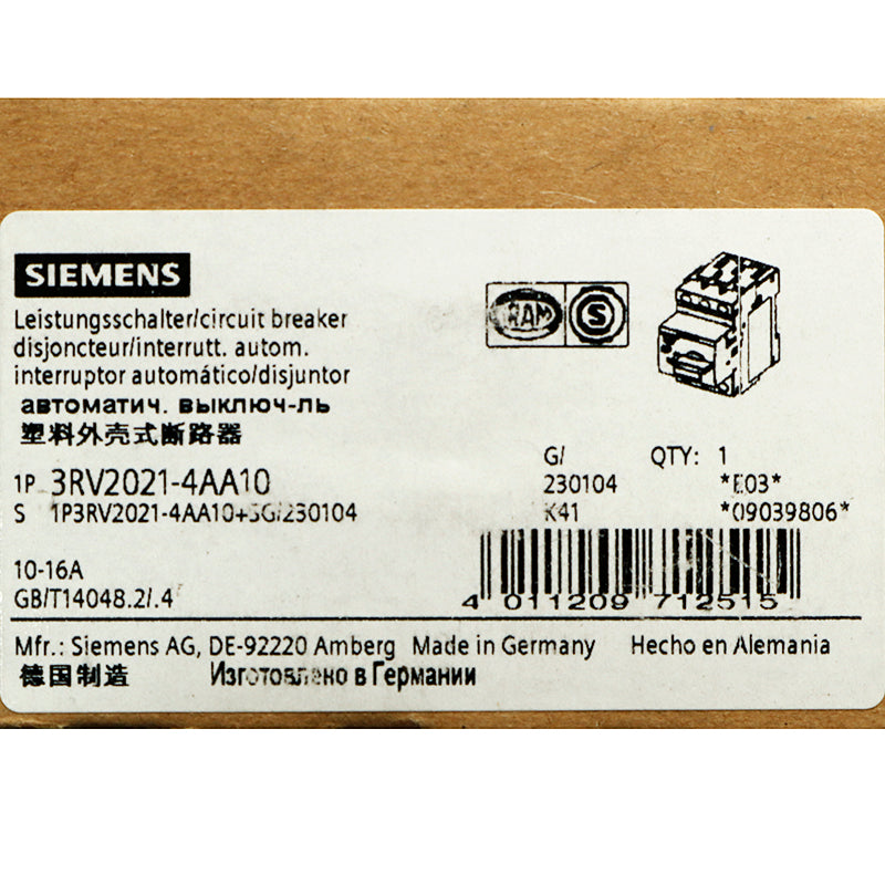 Siemens 3RV2021-4AA10