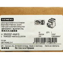 Load image into Gallery viewer, Siemens 3RV2021-4AA10