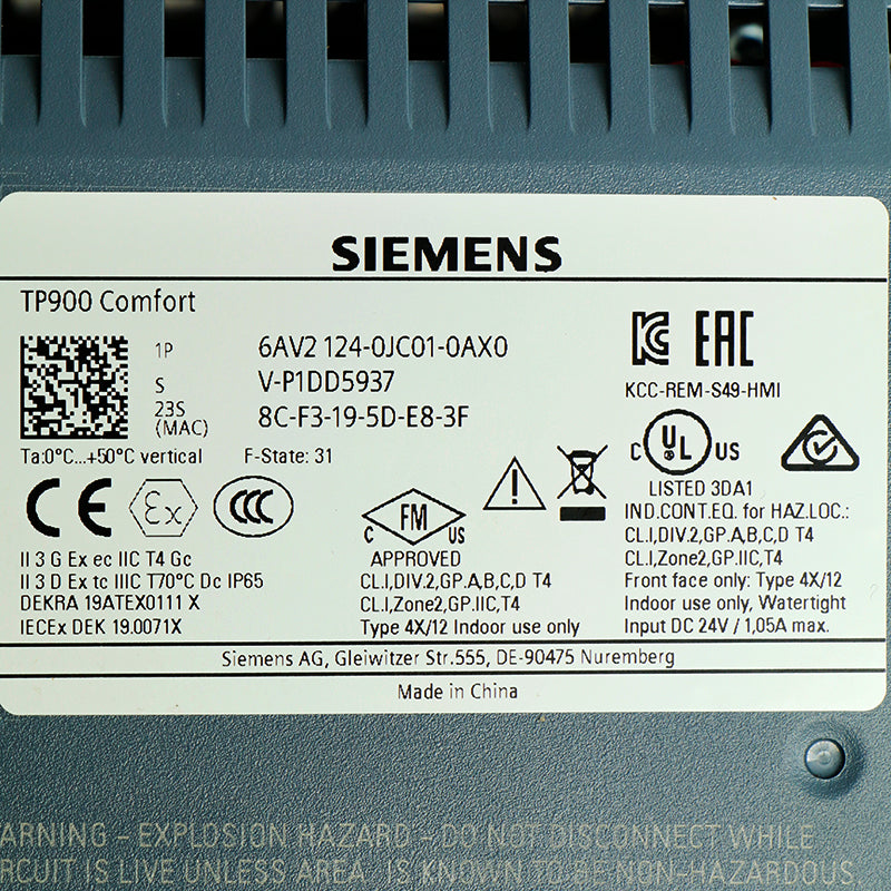 Siemens 6AV2124-0JC01-0AX0