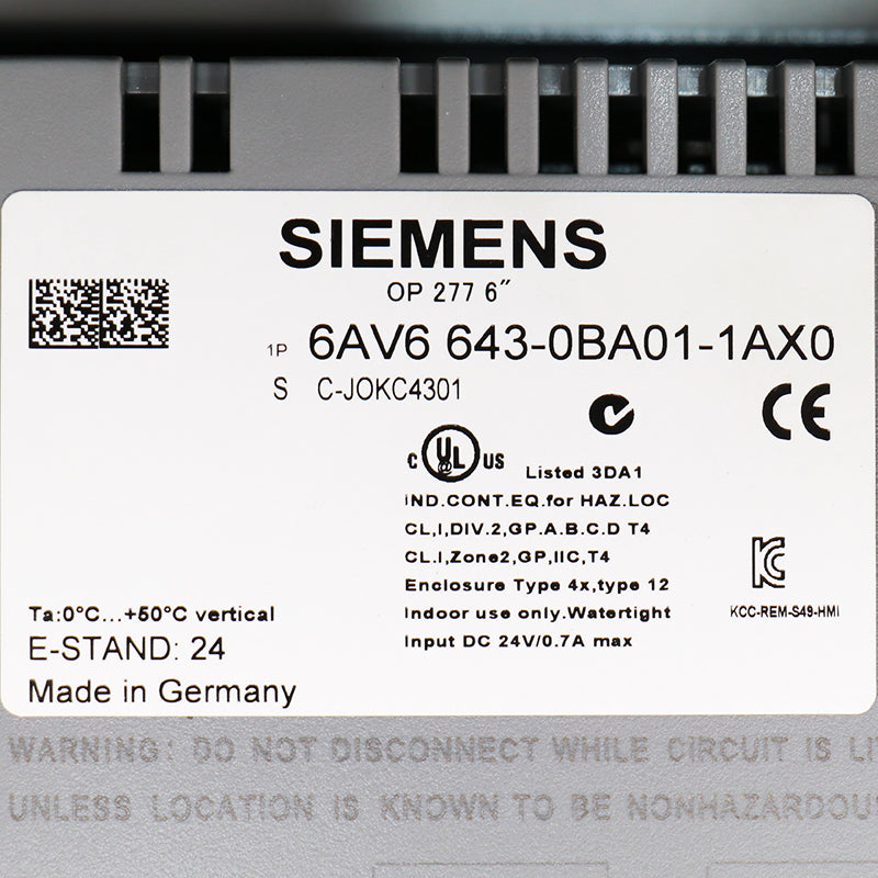 Siemens 6AV6643-0BA01-1AX0