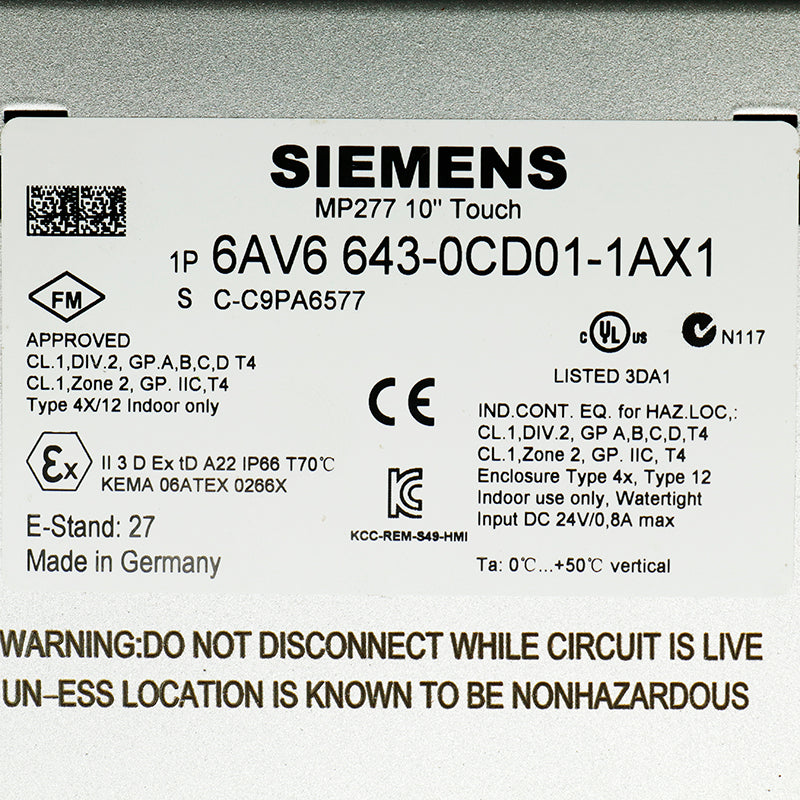 Siemens 6AV6643-0CD01-1AX1