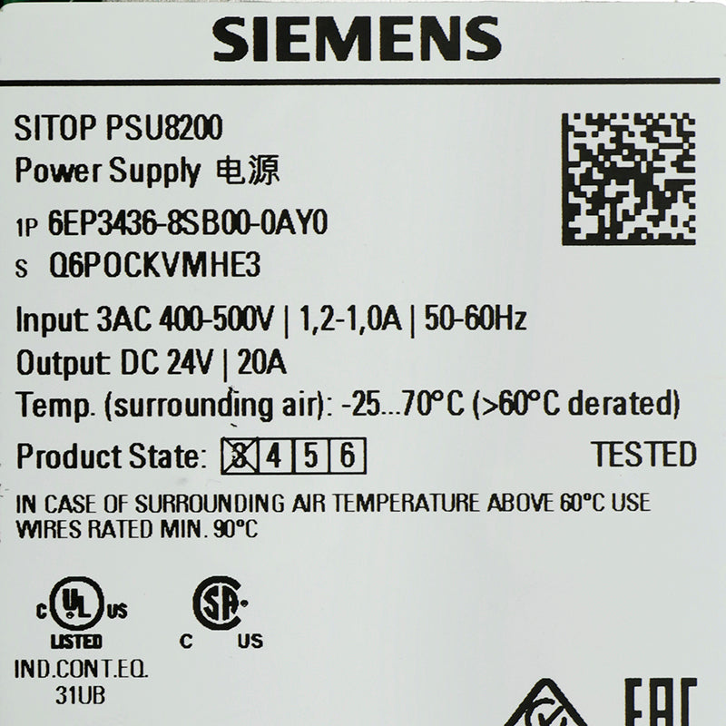 Siemens 6EP3436-8SB00-0AY0