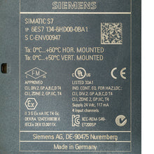Load image into Gallery viewer, Siemens 6ES7134-6HD00-0BA1