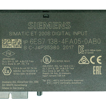 Load image into Gallery viewer, Siemens 6ES7138-4FA05-0AB0