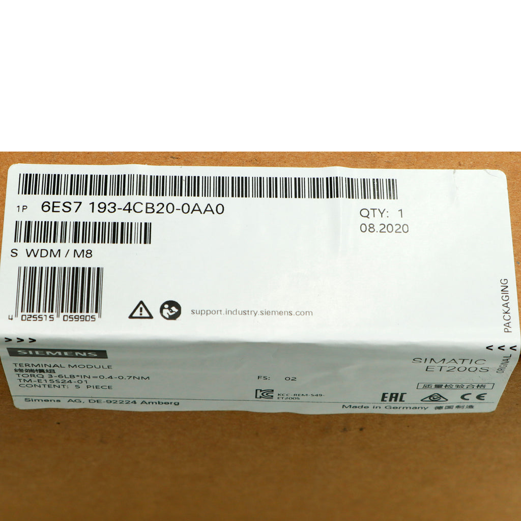 Siemens 6ES7193-4CB20-0AA0