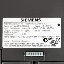 Load image into Gallery viewer, Siemens 6SE6440-2UD25-5CA1