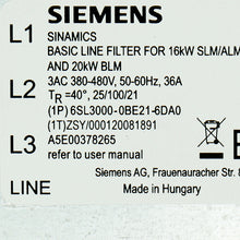 Load image into Gallery viewer, Siemens 6SL3000-0BE21-6DA0