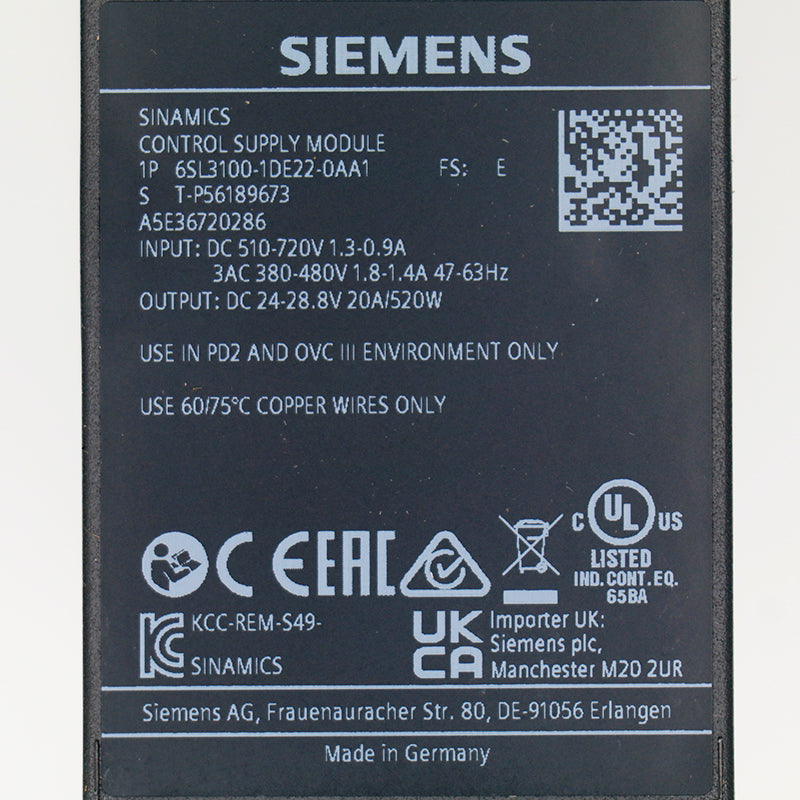 Siemens 6SL3100-1DE22-0AA1