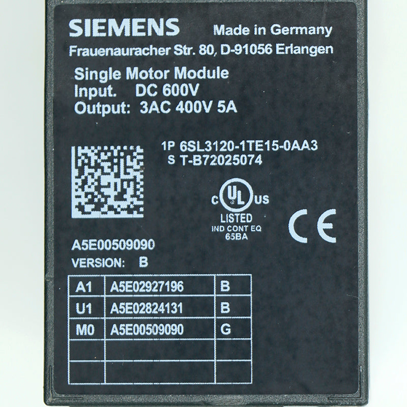 Siemens 6SL3120-1TE15-0AA3