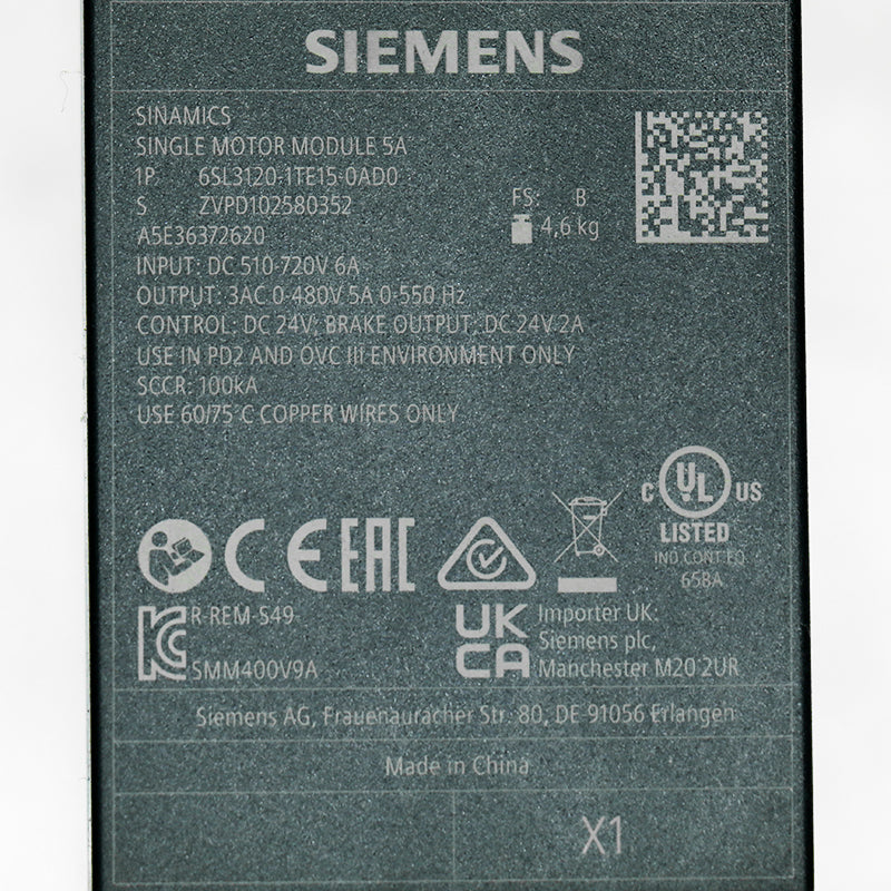 Siemens 6SL3120-1TE15-0AD0