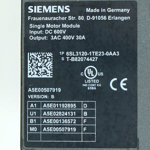 Siemens 6SL3120-1TE23-0AA3
