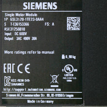 Load image into Gallery viewer, Siemens 6SL3120-1TE23-0AA4