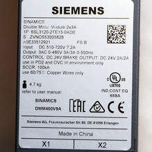 Load image into Gallery viewer, Siemens 6SL3120-2TE13-0AD0