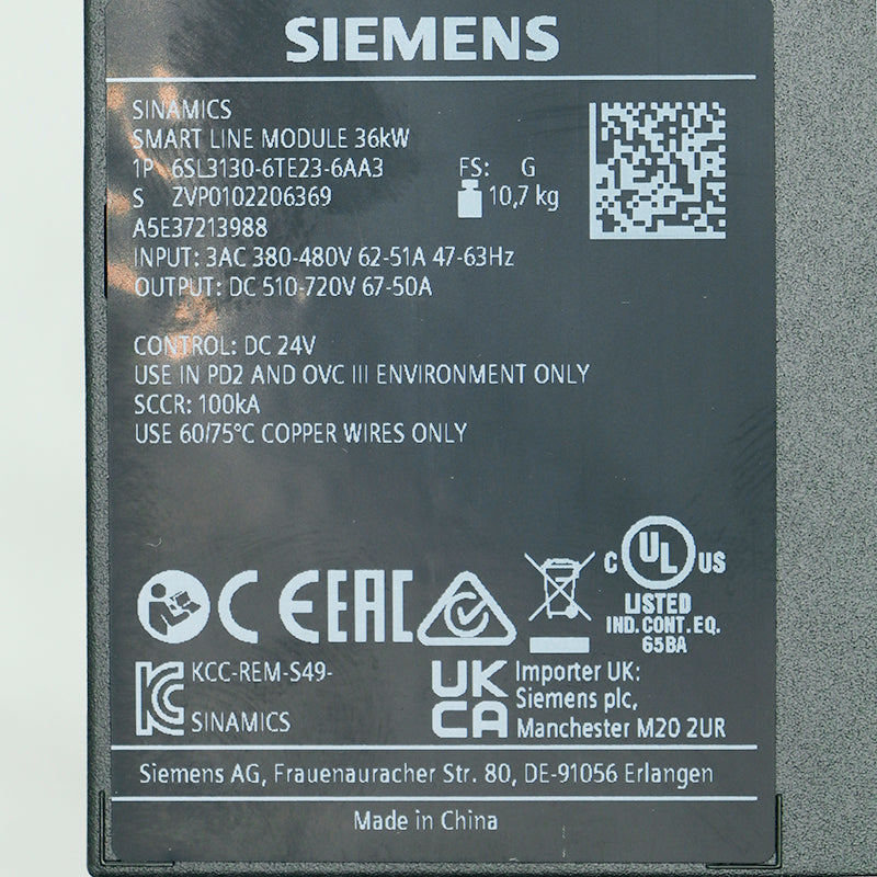 Siemens 6SL3130-6TE23-6AA3