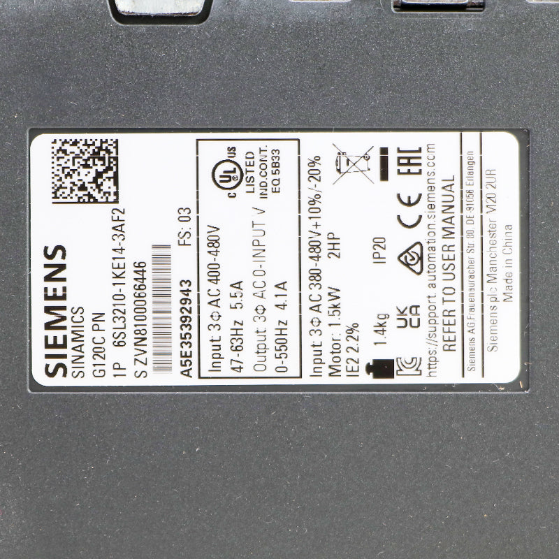 Siemens 6SL3210-1KE14-3AF2