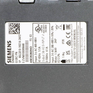 Siemens 6SL3210-1KE14-3AF2