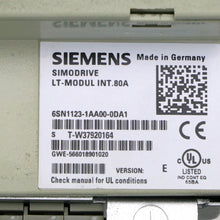 Load image into Gallery viewer, Siemens 6SN1123-1AA00-0DA1