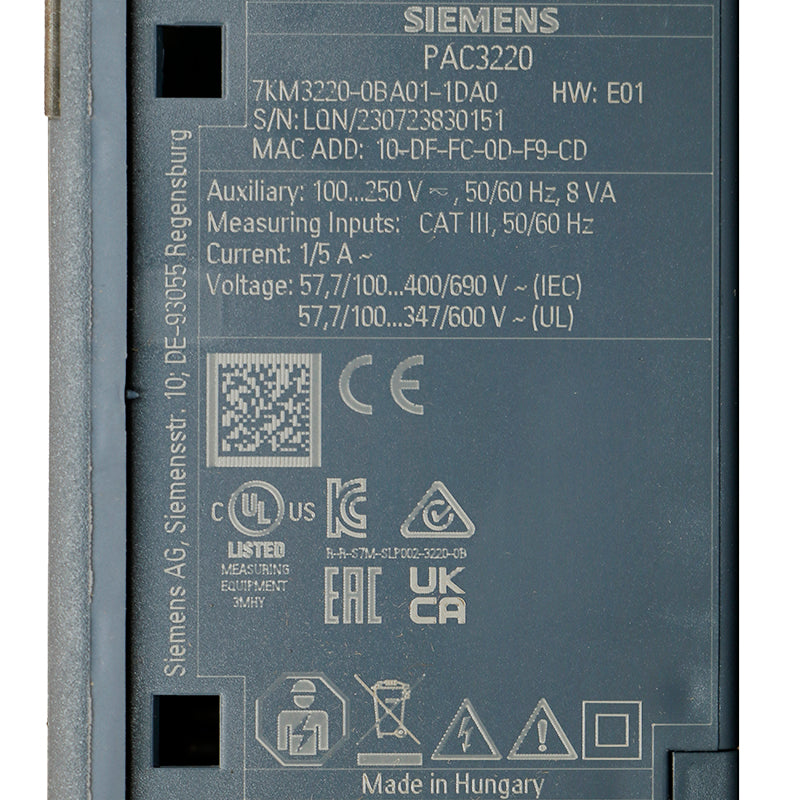 Siemens 7KM3220-0BA01-1DA0