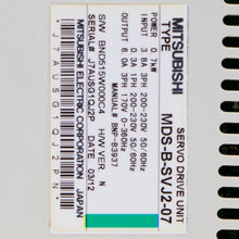 Load image into Gallery viewer, Mitsubishi MDS-B-SVJ2-07