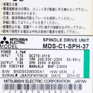 Mitsubishi MDS-C1-SPH-37