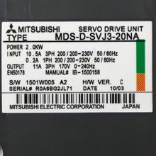 Load image into Gallery viewer, Mitsubishi MDS-D-SVJ3-20NA