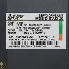 Load image into Gallery viewer, Mitsubishi MDS-D-SVJ3-20