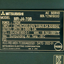 Load image into Gallery viewer, Mitsubishi MR-J4-70B
