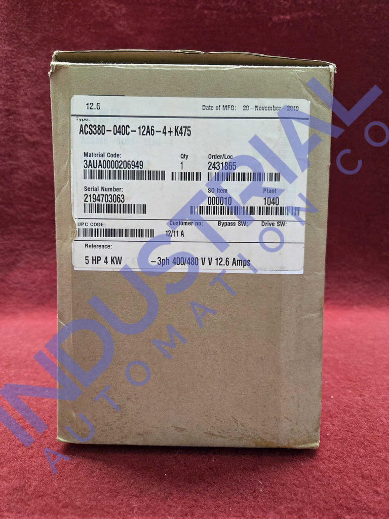 ABB ACS380-040C-12A6-4+K475