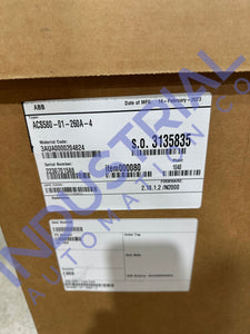 Abb Acs580-01-260A-4 Adjustable Frequency Ac Drive