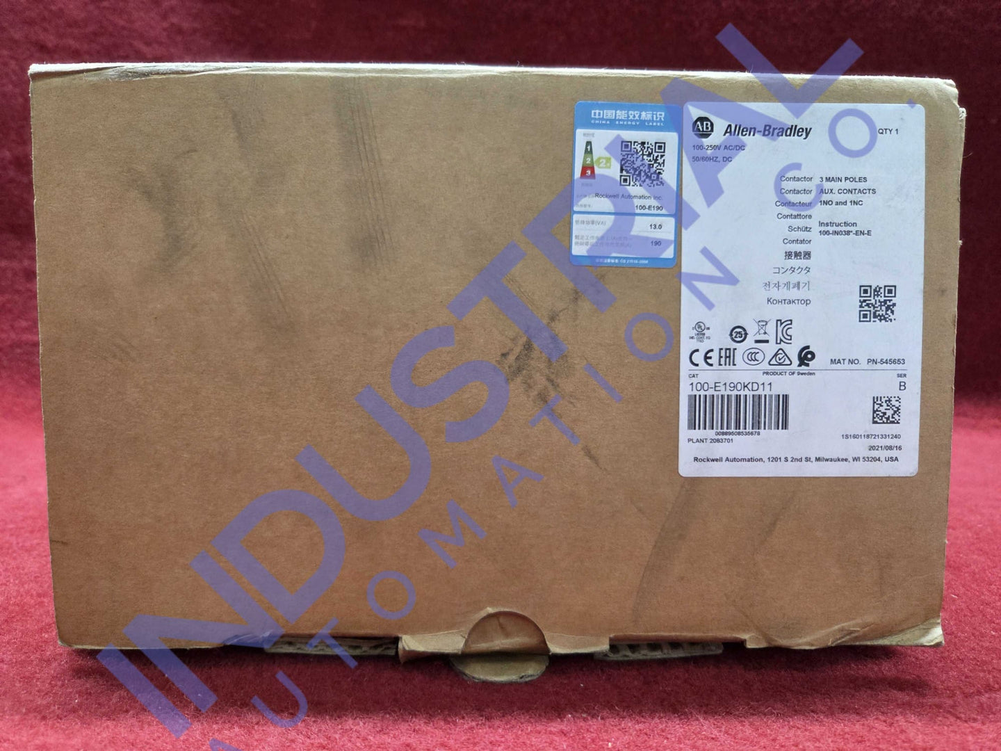 Allen-Bradley 100-E190KD11 Surplus Original Open Box Industrial Automation & Control