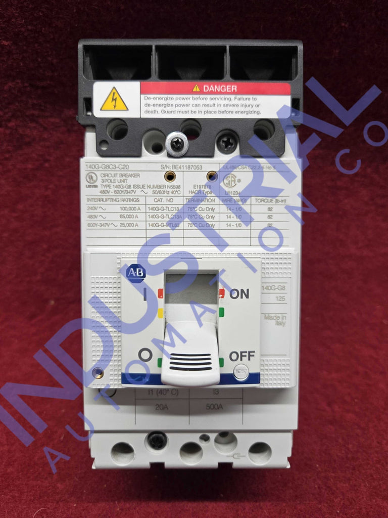 Allen-Bradley 140G-G6C3-C20 IAC Certified Refurbished