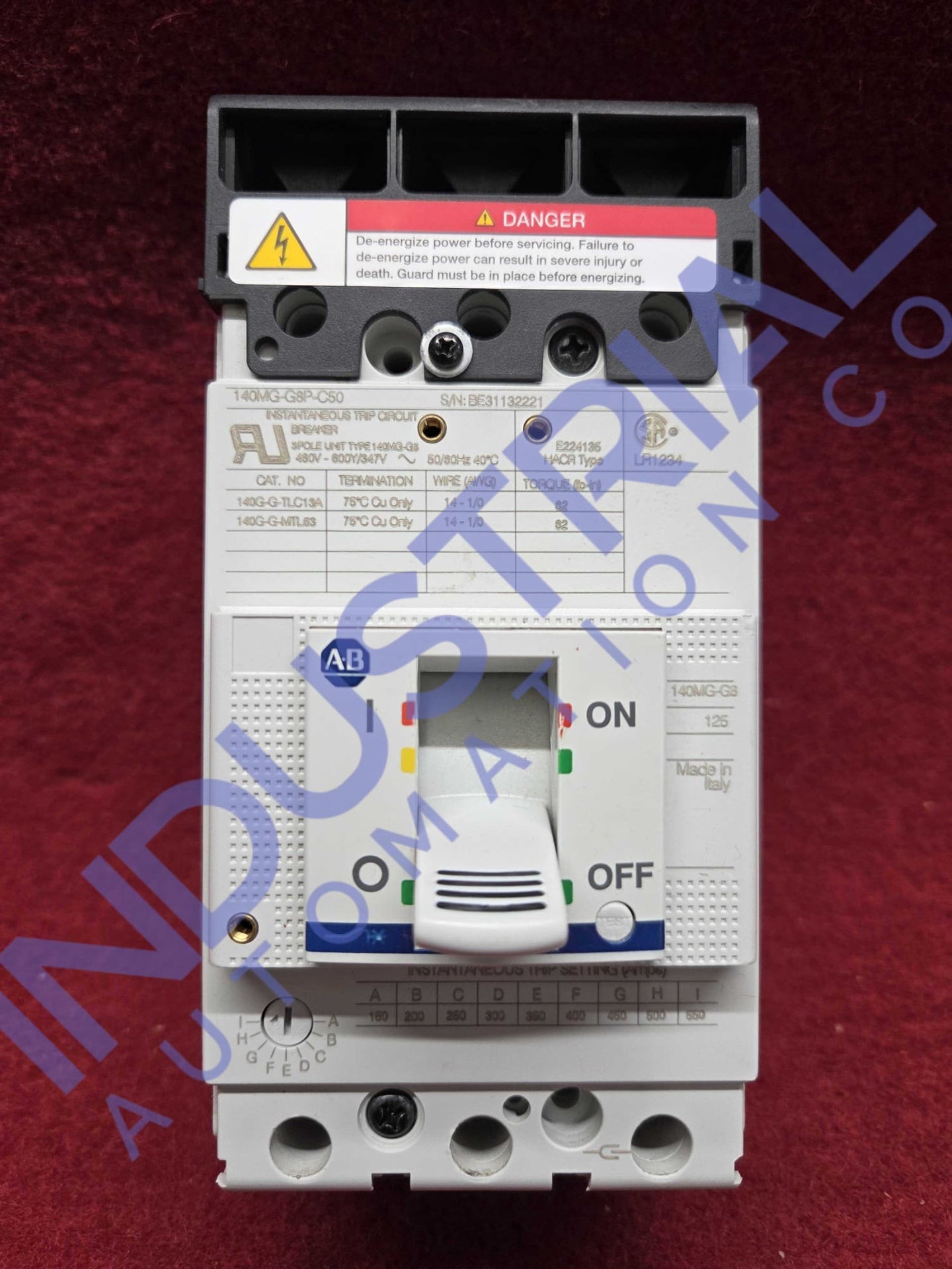 Allen-Bradley 140MG-G8P-C50 IAC Certified Refurbished