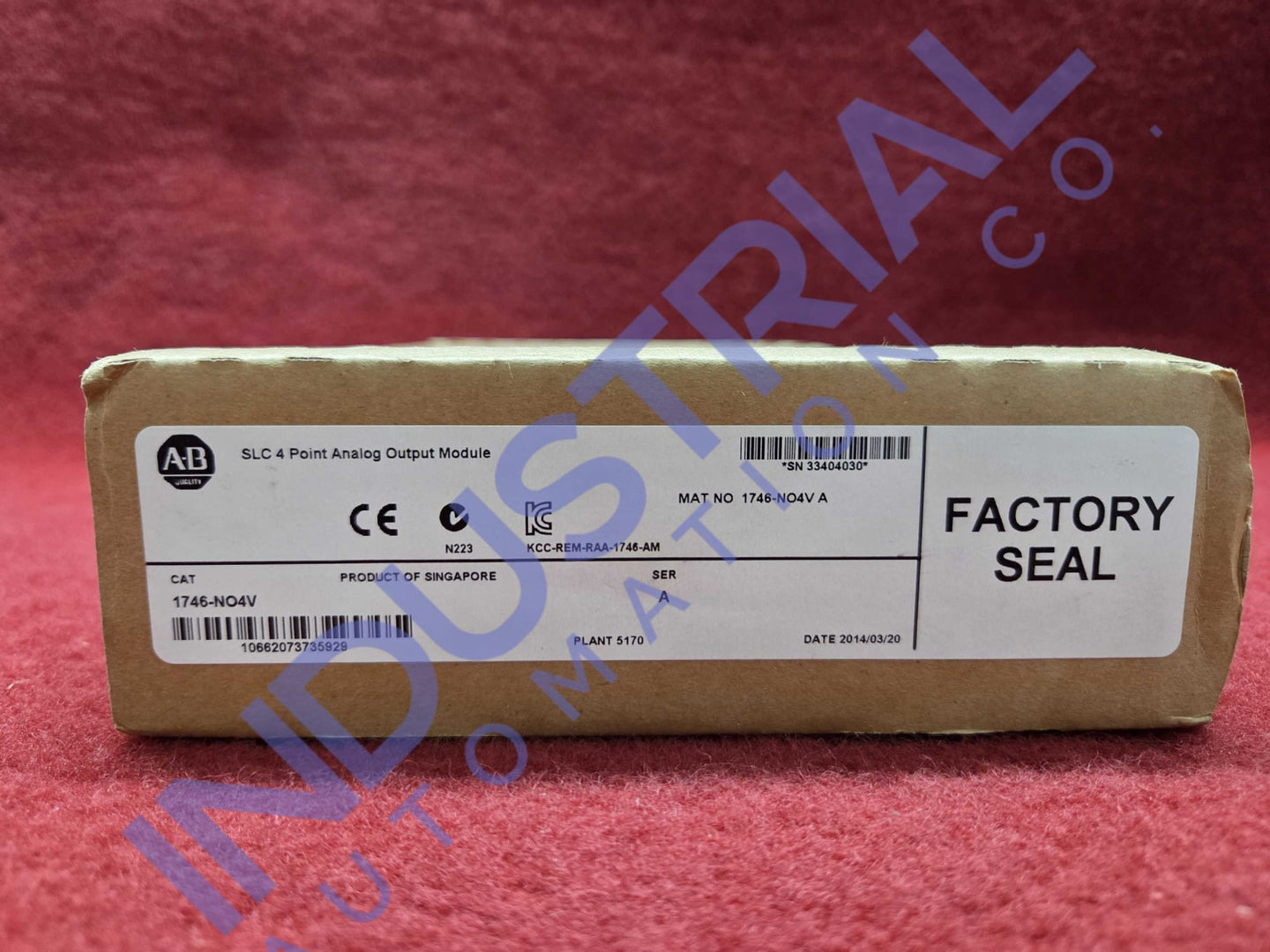Allen-Bradley 1746-NO4V Surplus Original Open Box