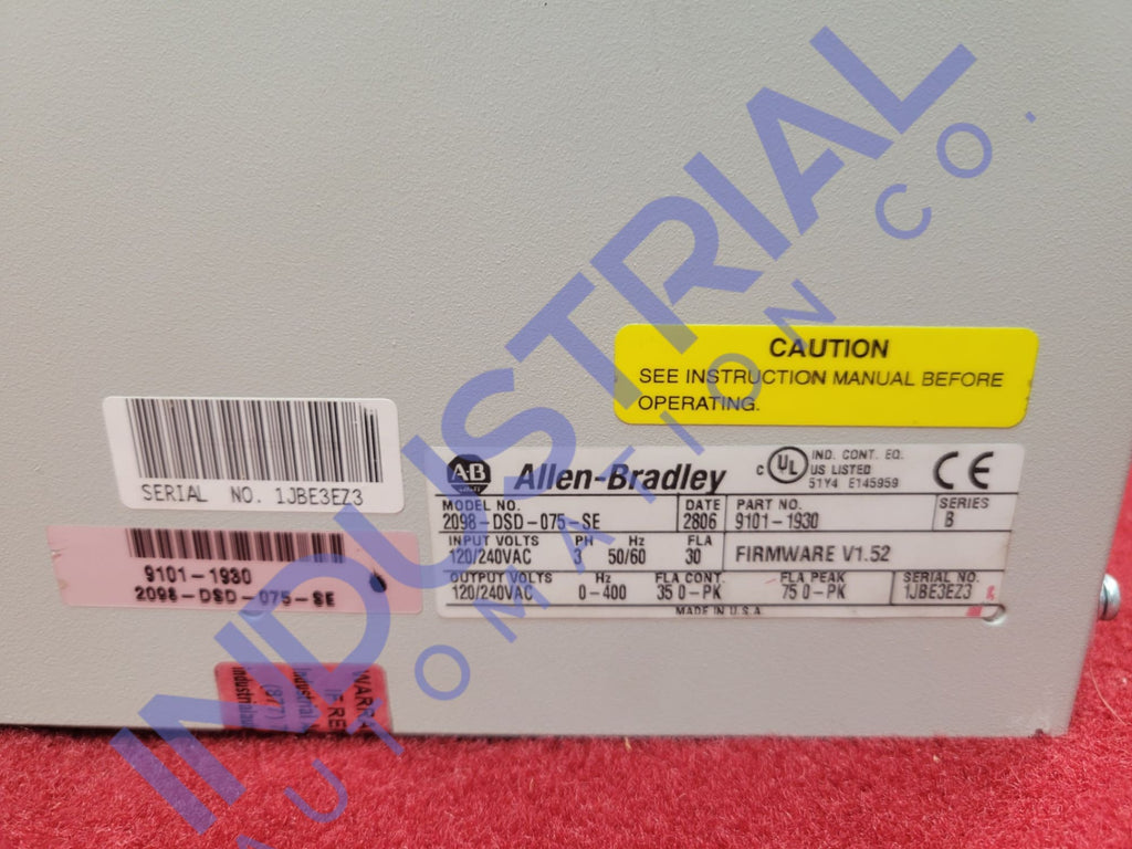 Allen-Bradley 2098-Dsd-075-Se