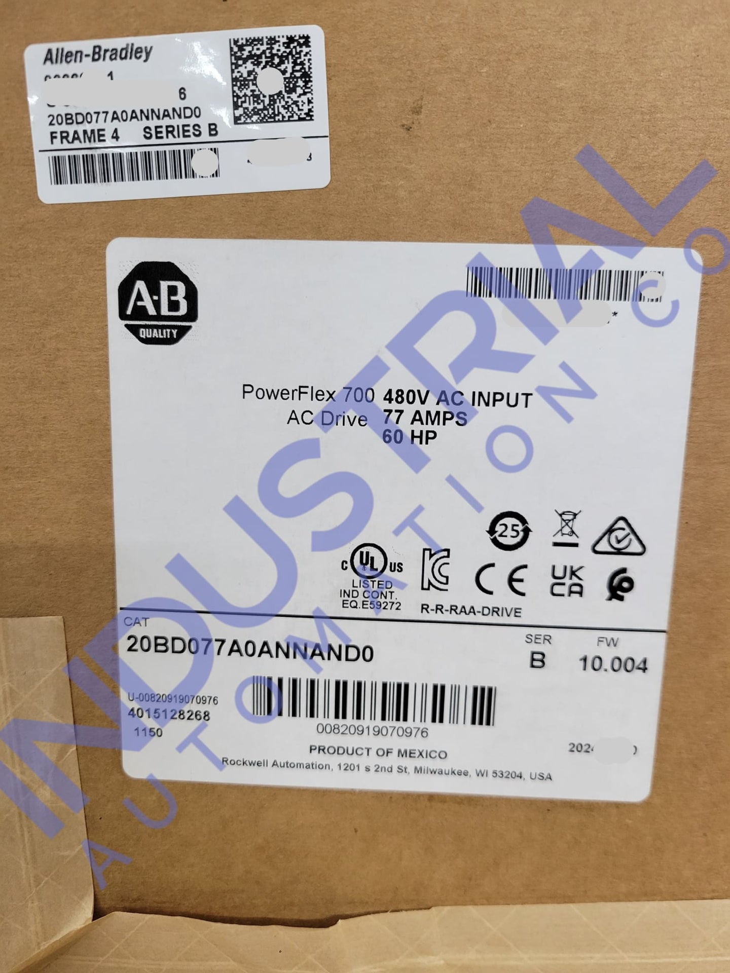 Allen-Bradley 20BD077A0ANNAND0 Surplus Original Box Industrial Automation & Control