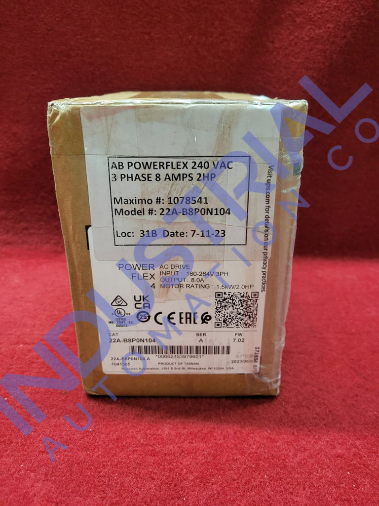 Allen-Bradley 22A-B8P0N104 Surplus Original Open Box Industrial Automation & Control