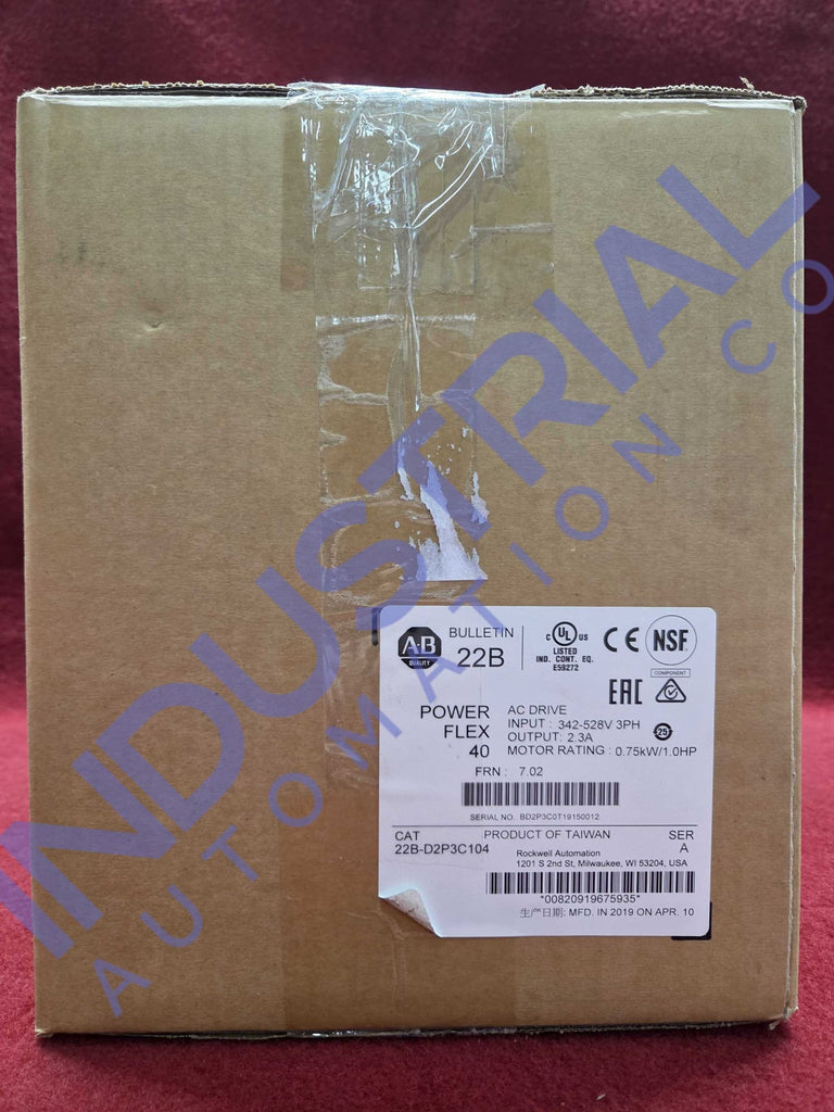 Allen-Bradley 22B-D2P3C104 Surplus Original Open Box Industrial Automation & Control