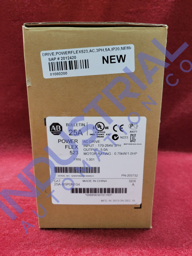 Allen-Bradley 25A-B5P0N104 Surplus Original Open Box Industrial Automation & Control