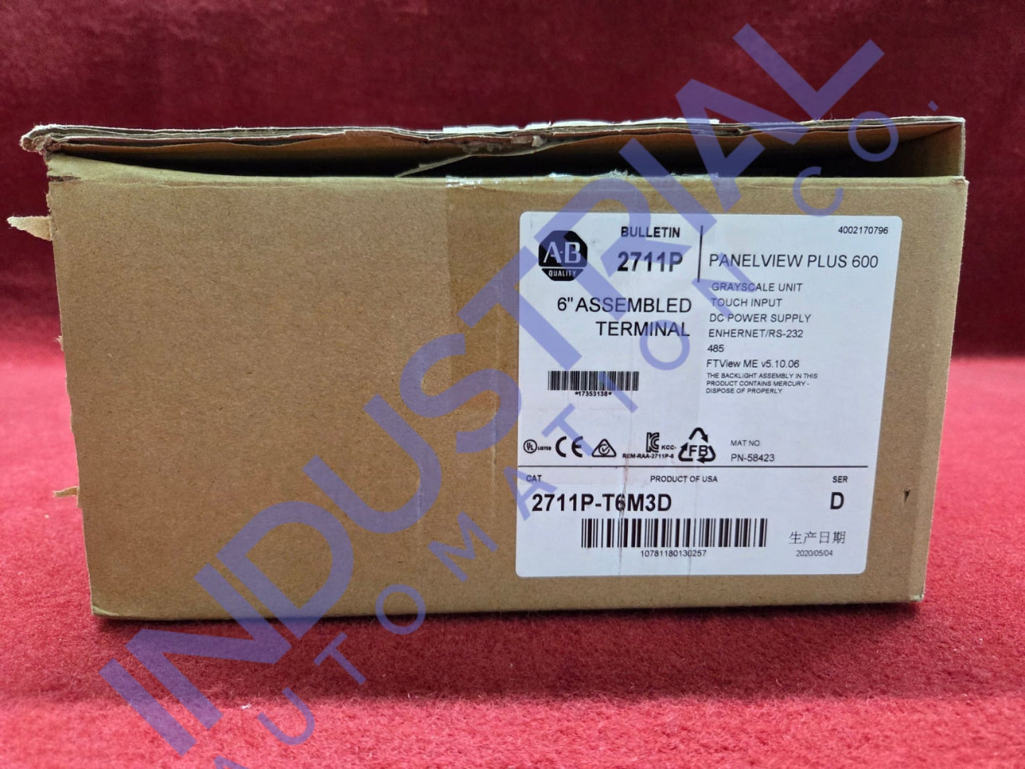 Allen-Bradley 2711P-T6M3D Surplus Original Open Box