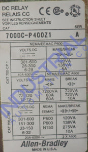 Allen-Bradley 700Dc-P400Z1