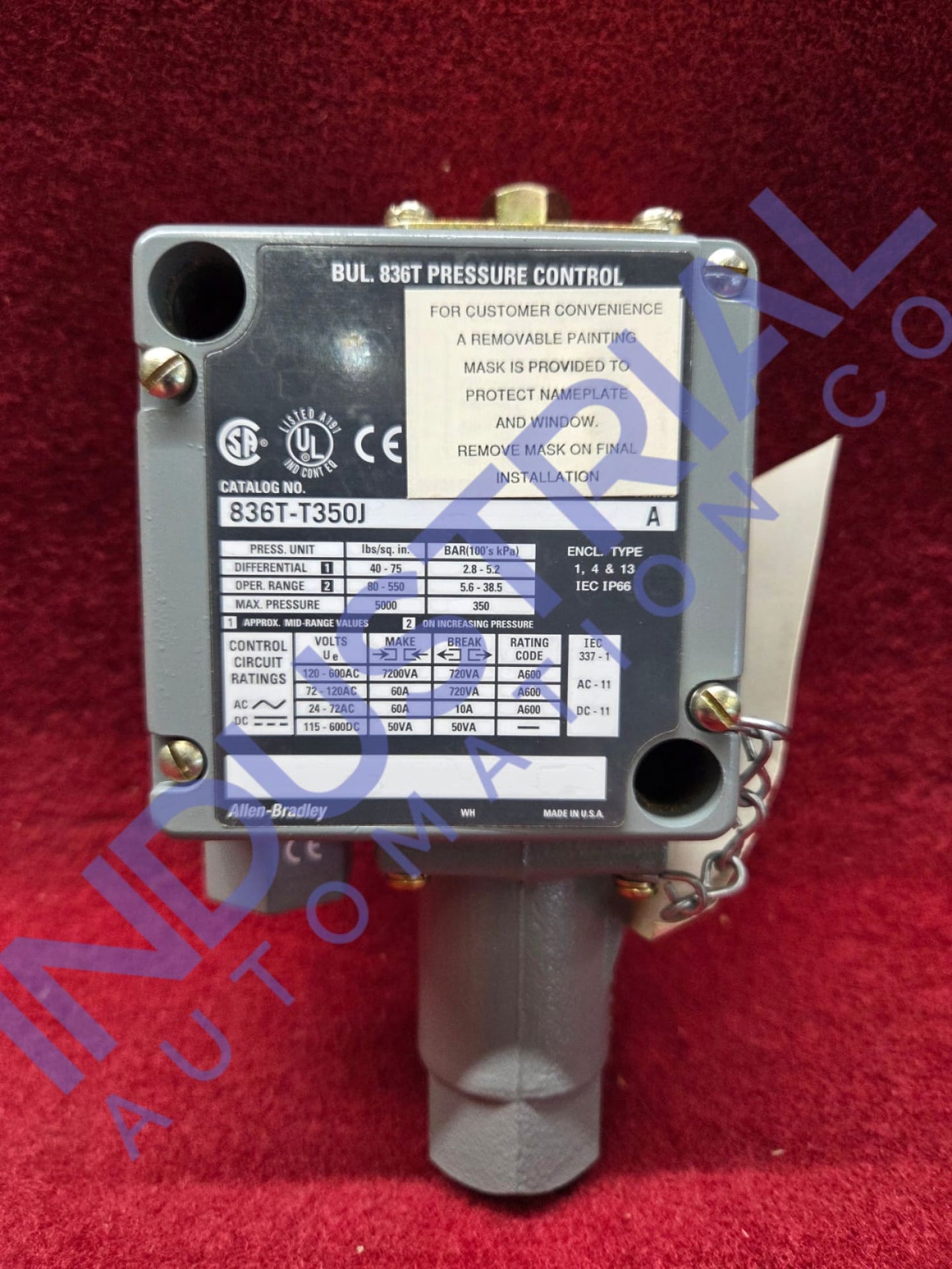 Allen-Bradley 836T-T350J Surplus IAC Packaging Industrial Automation & Control